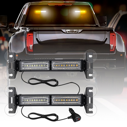 🚗 -58% ! 🔴🔵 Barre Lumineuse Stroboscopique LED Haute Visibilité – Aluminium + Plastique – 18 Modes & Fixation Ventouse pour Véhicules d’Urgence et Chantier 🚨