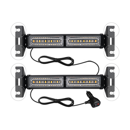 🚗 -58% ! 🔴🔵 Barre Lumineuse Stroboscopique LED Haute Visibilité – Aluminium + Plastique – 18 Modes & Fixation Ventouse pour Véhicules d’Urgence et Chantier 🚨