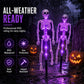 💀 54 % DE RÉDUCTION ! 🎃 Lampes solaires en forme de squelette à enfoncer dans le sol – Étanches, à énergie solaire et effrayantes – Décoration d'Halloween idéale pour le jardin et les allées 🌙