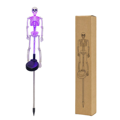 💀 54 % DE RÉDUCTION ! 🎃 Lampes solaires en forme de squelette à enfoncer dans le sol – Étanches, à énergie solaire et effrayantes – Décoration d'Halloween idéale pour le jardin et les allées 🌙
