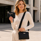 💼👛 -52% ! 🌸 Ensemble de Sacs à Bandoulière pour Femmes – Cuir PU – Motif Gaufré Vagues & Bandoulière Large – Set Sac Principal + Pochette pour Bureau et Quotidien