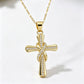 ✝️ Achetez 1, obtenez 1 gratuit! ✨ Collier croix scintillant – Design torsadé élégant, finition brillante & polyvalent – Parfait au quotidien comme pour les occasions spéciales 💎