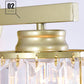 💡🛒 -58% ! 💎Applique Murale Cristal Ambiance – Lumière LED 3 Couleurs, Finition Dorée & Design Haut de Gamme.