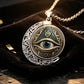 👁️ 52% DE RÉDUCTION! ✨ Collier Pendentif Œil Omniscient Vintage – Alliage de zinc, design mystérieux & rétro – Parfait pour le quotidien et les soirées 🖤