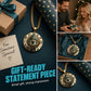 👁️ 52% DE RÉDUCTION! ✨ Collier Pendentif Œil Omniscient Vintage – Alliage de zinc, design mystérieux & rétro – Parfait pour le quotidien et les soirées 🖤