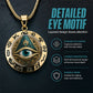 👁️ 52% DE RÉDUCTION! ✨ Collier Pendentif Œil Omniscient Vintage – Alliage de zinc, design mystérieux & rétro – Parfait pour le quotidien et les soirées 🖤
