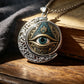 👁️ 52% DE RÉDUCTION! ✨ Collier Pendentif Œil Omniscient Vintage – Alliage de zinc, design mystérieux & rétro – Parfait pour le quotidien et les soirées 🖤