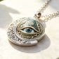 👁️ 52% DE RÉDUCTION! ✨ Collier Pendentif Œil Omniscient Vintage – Alliage de zinc, design mystérieux & rétro – Parfait pour le quotidien et les soirées 🖤