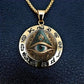 👁️ 52% DE RÉDUCTION! ✨ Collier Pendentif Œil Omniscient Vintage – Alliage de zinc, design mystérieux & rétro – Parfait pour le quotidien et les soirées 🖤