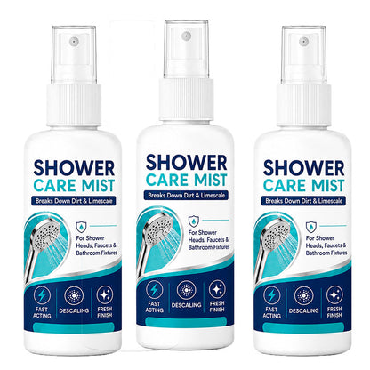 🚿✨Spray détartrant pour douche à action rapide – Élimine les dépôts minéraux tenaces et les taches d'eau calcaire. Rétablit le débit d'eau et redonne de l'éclat : il suffit de vaporiser et d'essuyer ! 🧼💪