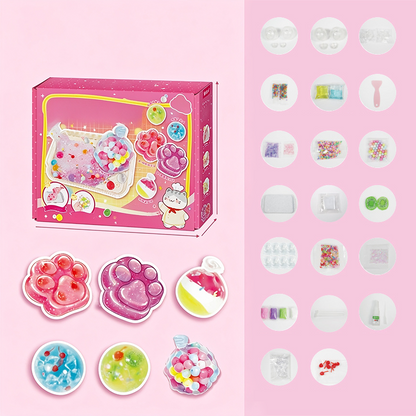 🐱 -60% MAINTENANT ! 🧊 Kit DIY Squishy Glace Frite – Design griffe de chat, fun squishy & créatif – Parfait pour le jeu sensoriel & l'anti-stress pour enfants ✨