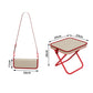 🥳 Best-seller de 2026, avec plus de 50 000 exemplaires vendus ! 👜🪑 Tabouret pliable portable en forme de sac à main — se transforme en sac à main tendance muni d'une bandoulière. Structure en acier au carbone, capacité de charge de 100 kg ! 🌟✨