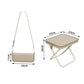 🥳 Best-seller de 2026, avec plus de 50 000 exemplaires vendus ! 👜🪑 Tabouret pliable portable en forme de sac à main — se transforme en sac à main tendance muni d'une bandoulière. Structure en acier au carbone, capacité de charge de 100 kg ! 🌟✨