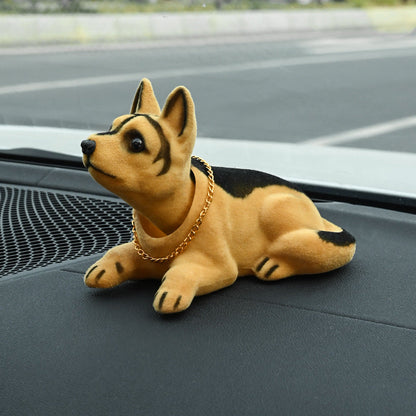 🐶 52% DE RÉDUCTION! 🚗 Figurine Chien Hochet pour Tableau de Bord – Mouvement automatique, peluche premium & 7 races – Cadeau parfait pour les amoureux des chiens 🎁