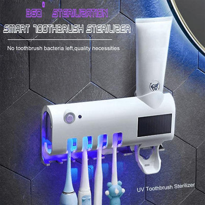🦷🚿 -55% ! 🪥Stérilisateur UV Mural pour Brosse à Dents – Double Stérilisation 360° & Capteur de Présence Sans Fil.