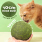 🐱🌿 BOULE GÉANTE D'HERBE À CHAT NATURELLE 10 cm – 52 % DE RÉDUCTION ! Jouet à mâcher pour chats, interactif à la menthe, soulage le stress et nettoie les dents ! 🧶✨