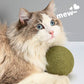 🐱🌿 BOULE GÉANTE D'HERBE À CHAT NATURELLE 10 cm – 52 % DE RÉDUCTION ! Jouet à mâcher pour chats, interactif à la menthe, soulage le stress et nettoie les dents ! 🧶✨