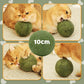 🐱🌿 BOULE GÉANTE D'HERBE À CHAT NATURELLE 10 cm – 52 % DE RÉDUCTION ! Jouet à mâcher pour chats, interactif à la menthe, soulage le stress et nettoie les dents ! 🧶✨