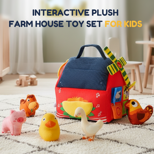 🧸 PROMO FLASH : 55% DE RÉDUCTION ! Maison de Ferme Interactive en Peluche – 6 Zones d'Exploration & Marionnettes Animaux for Apprendre en Jouant 🚜✨