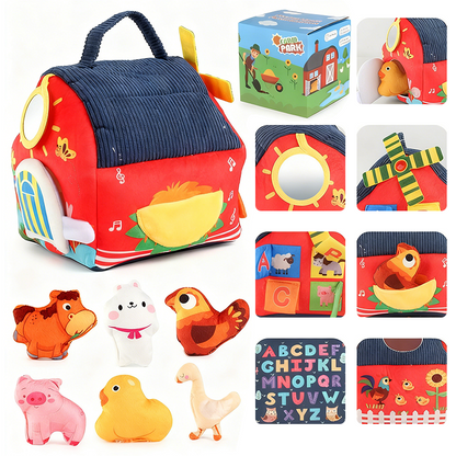 🧸 PROMO FLASH : 55% DE RÉDUCTION ! Maison de Ferme Interactive en Peluche – 6 Zones d'Exploration & Marionnettes Animaux for Apprendre en Jouant 🚜✨