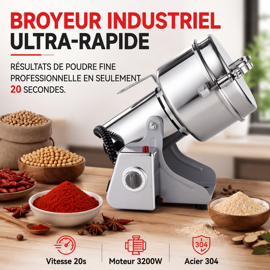 ⚡⚙️ -54% ! 🌪️Moulin Électrique Ultra-Fin à Grande Vitesse.