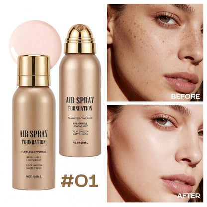🛒💨 Fond de teint en spray waterproof longue tenue – Parfait, respirant et résistant. Commandez dès maintenant !