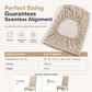 🪑 50 % DE RÉDUCTION ! 🍽️ Housse de chaise à motif gaufré – Ultra-élastique et relooking instantané ✨