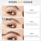 Stylo à sourcils 3D étanche pour microblading, crayon de tatouage à 4 pointes de fourche (paquet de 2)
