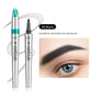 Stylo à sourcils 3D étanche pour microblading, crayon de tatouage à 4 pointes de fourche (paquet de 2)