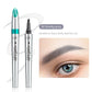 Stylo à sourcils 3D étanche pour microblading, crayon de tatouage à 4 pointes de fourche (paquet de 2)