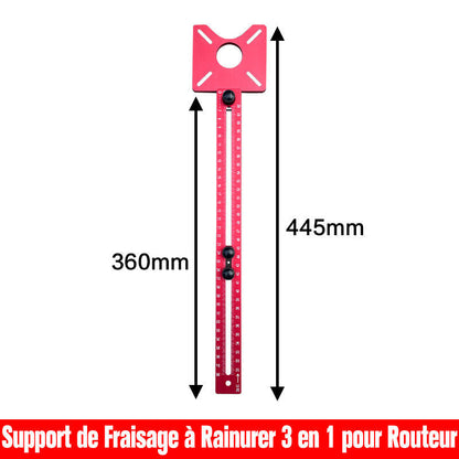 Support de Fraisage à Rainurer 3 en 1 pour Routeur