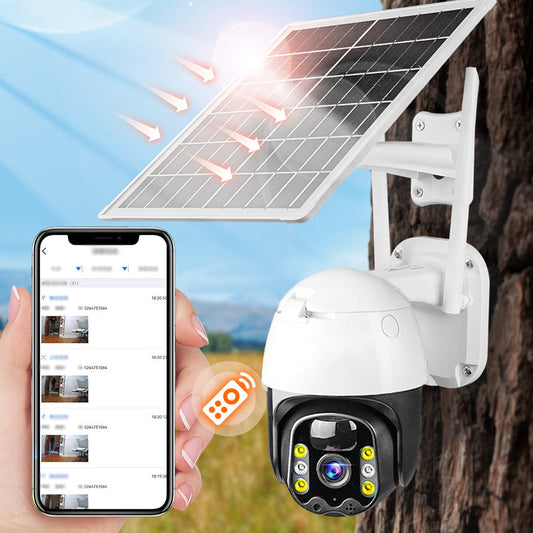 Caméra de surveillance solaire sans fil intelligente