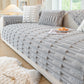 Housses de coussin de canapé super douces, en peluche et antidérapantes