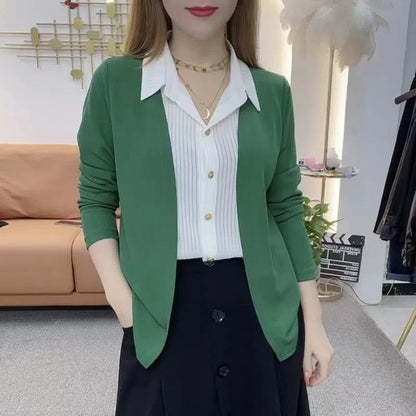 🎉New Product Launch💐- Women's Faux Knit Two Piece Knit Shirt（53% OFF）